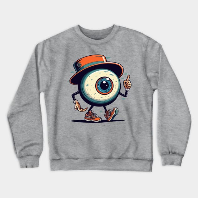 I'm watching you Crewneck Sweatshirt by CatCoconut-Art